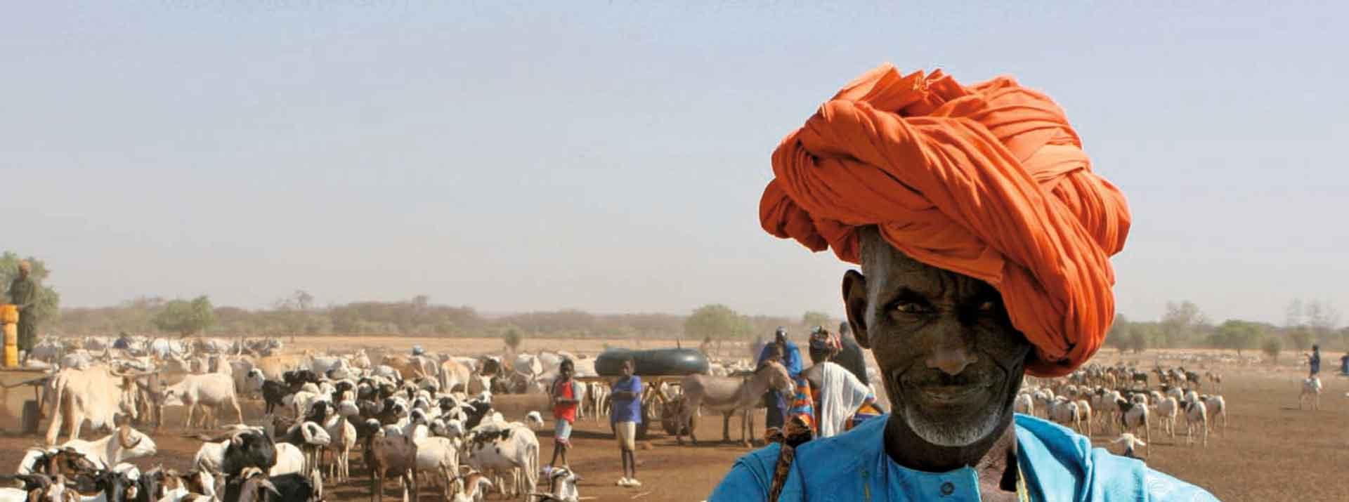 A pastoralist traditionnaly dressed - Courtesy of AUC/EU/AMESD Programme 